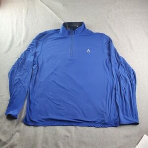 Aronimink Golf Greyson Pullover Mens XL Blue 1/4 Zip Stretch Performance
